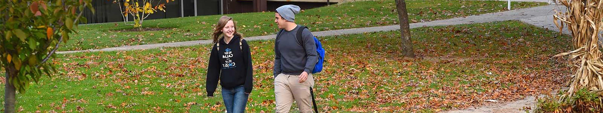 STEM Students in classroom and in front of MEC Building